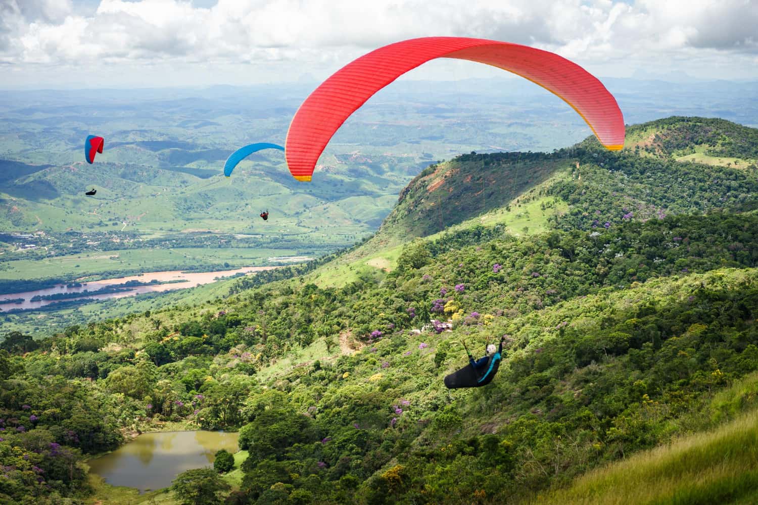 Enjoy paragliding at Khajjiar in Himachal