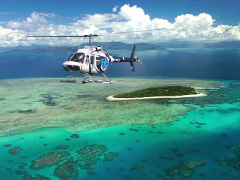 Helicopter Ride over the waters of Maldives in Maldives