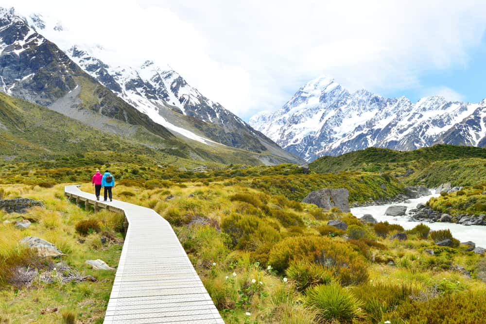 Mount Cook National Park in Australia - New Zealand