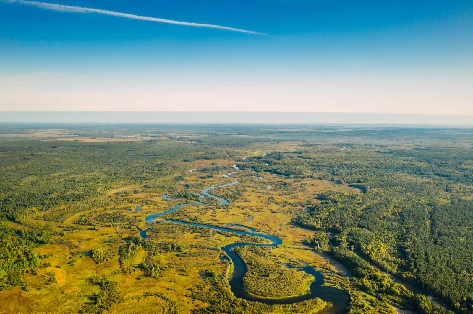 Take a scenic flight over the delta in Botswana