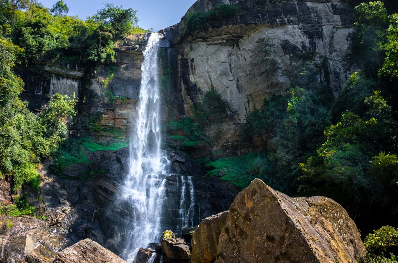 Ramboda Waterfalls in Sri Lanka