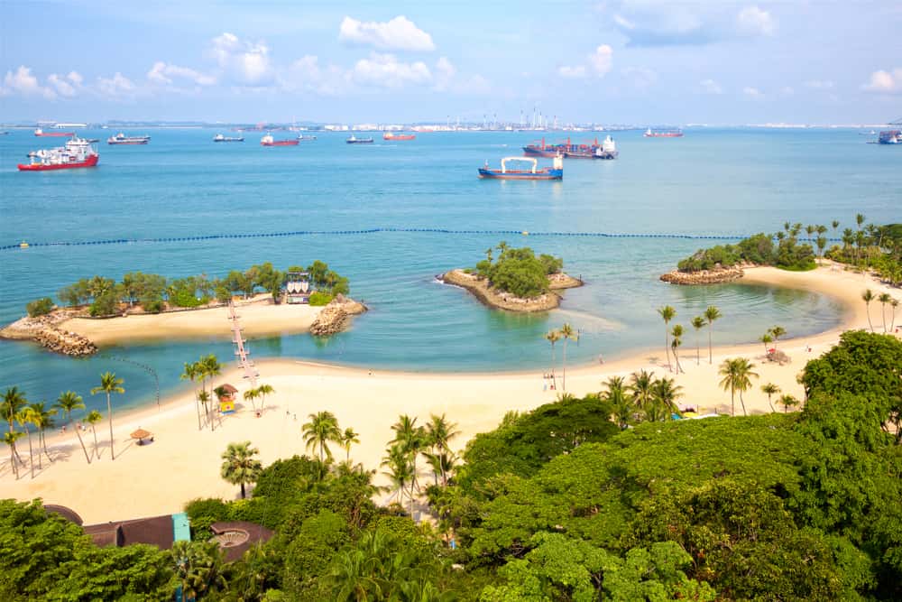Relax at one of Sentosas Beaches in Singapore