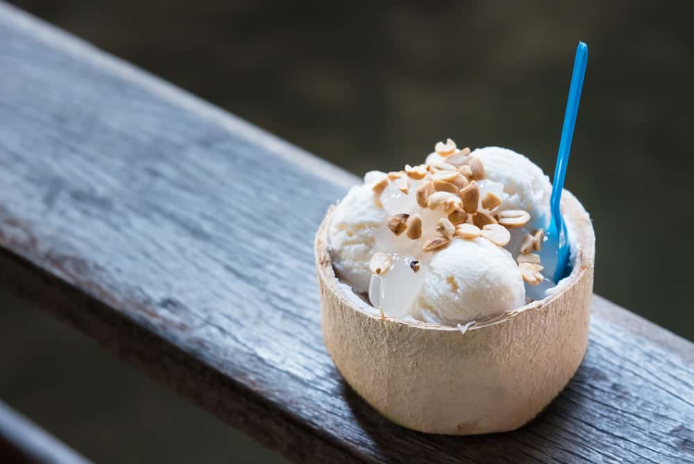 Try Coconut Ice Cream in Chatuchak in Thailand