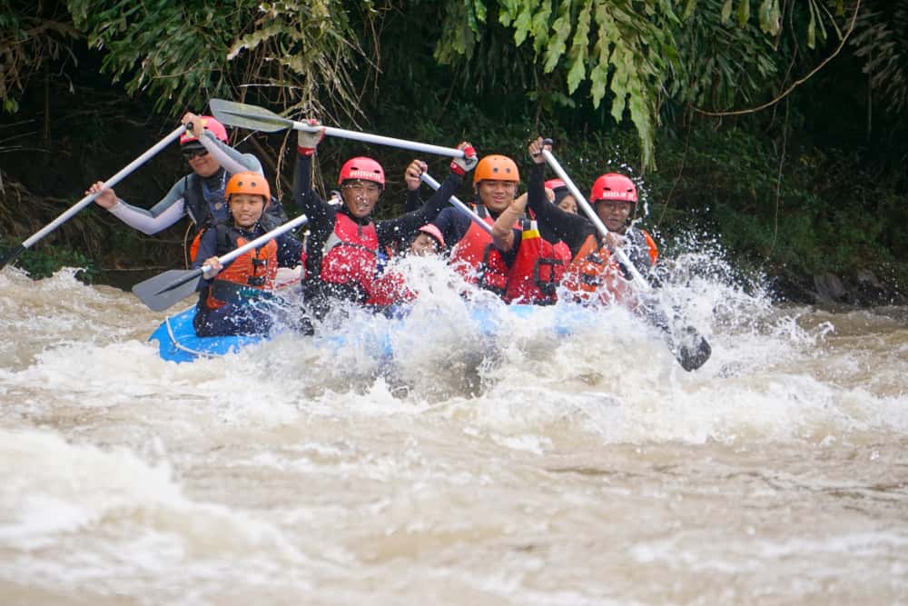 Try White water rafting in Thailand