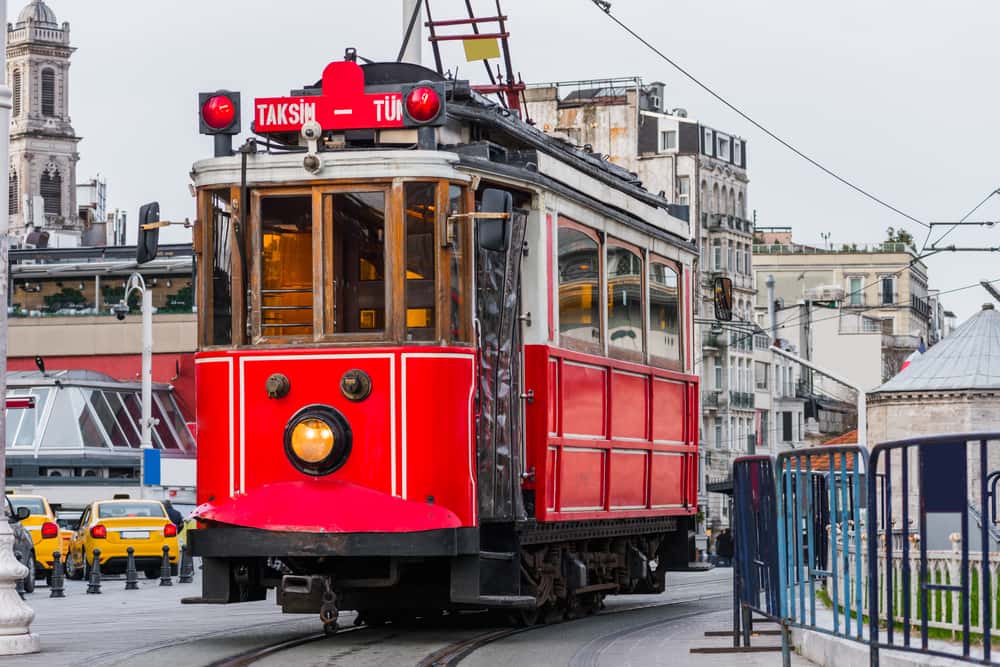 Catch The Tram At Taksim Square in Europe Honeymoon Tours