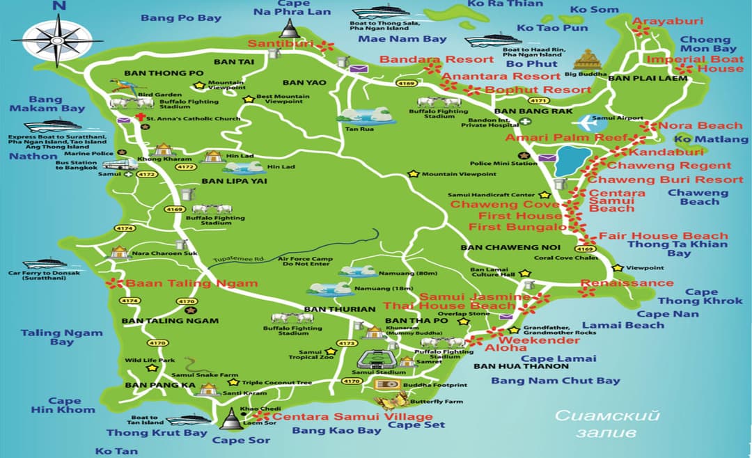 Geography in Koh Samui