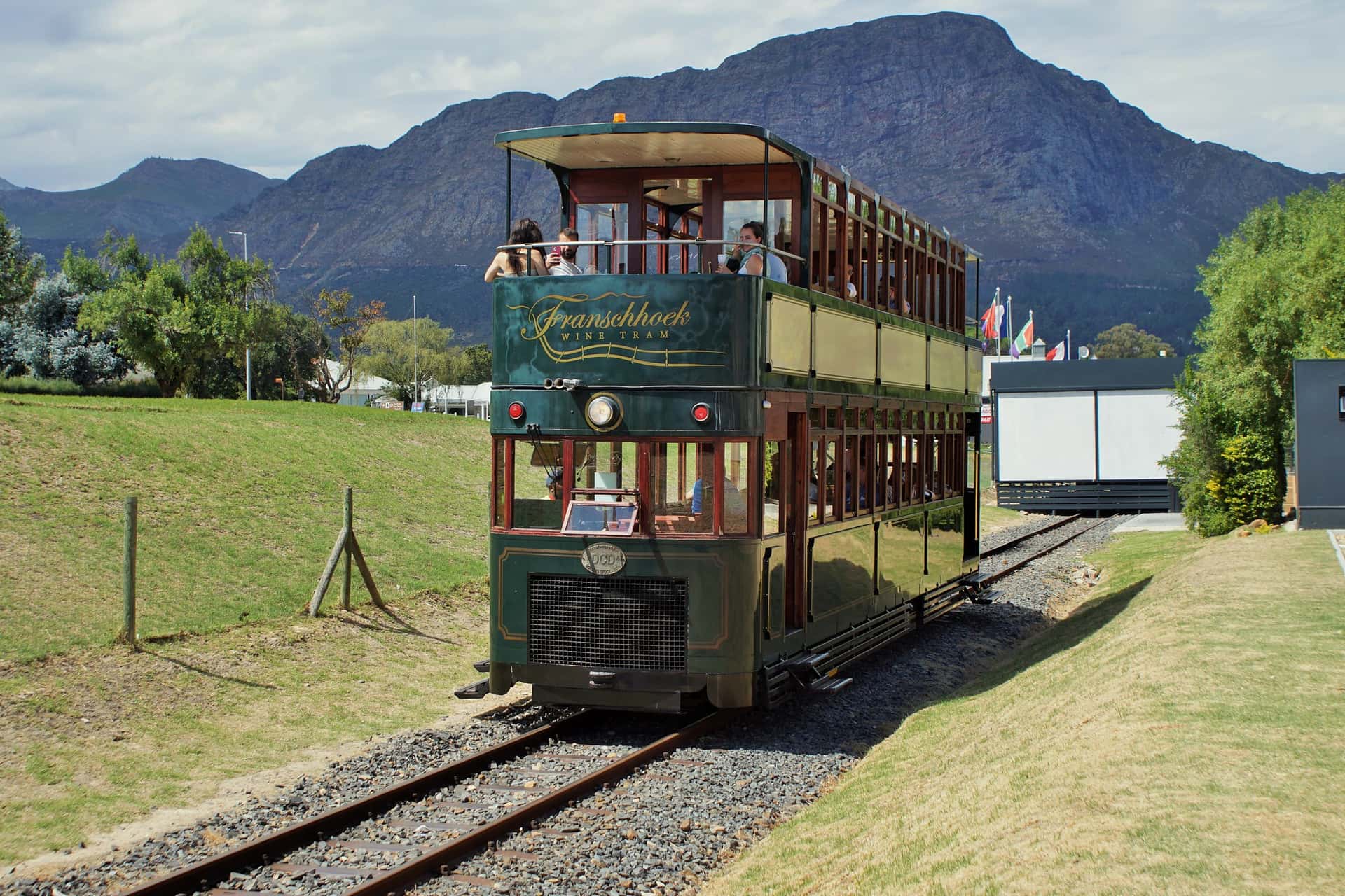Hop aboard the Franschhoek Wine Tram in Africa Monsoon Tours